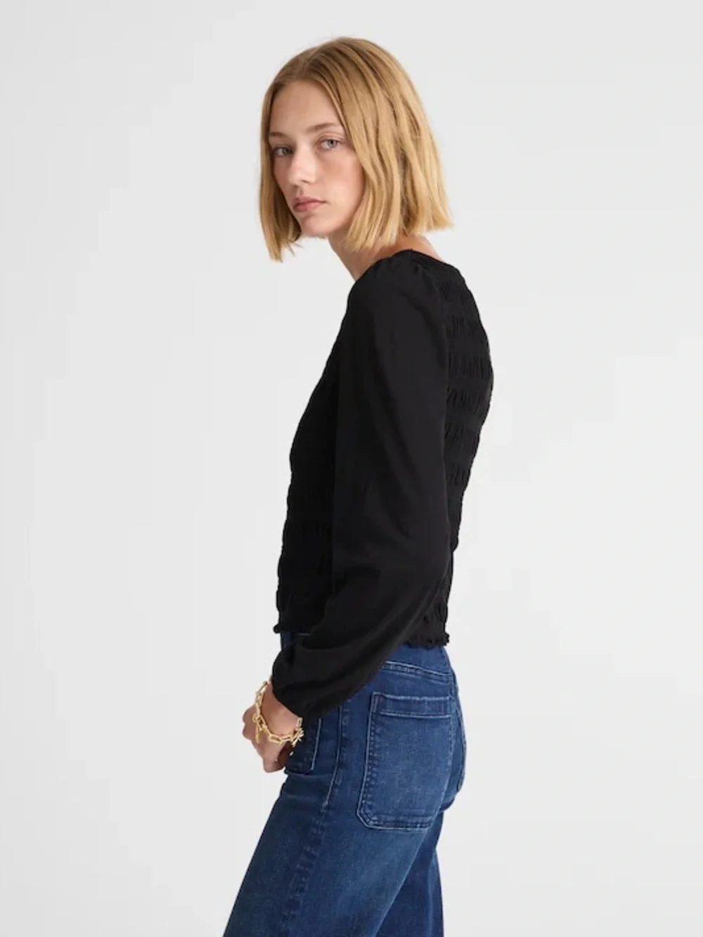 Madewell smocked bodice